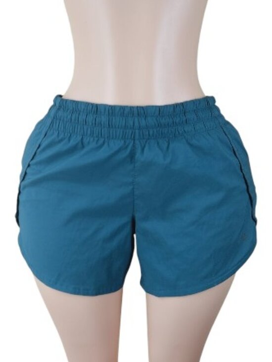 Athleta Pants - Athleta Women's Teal Elastic Waist Built-In-Sport Running Athletic Shorts Sz S